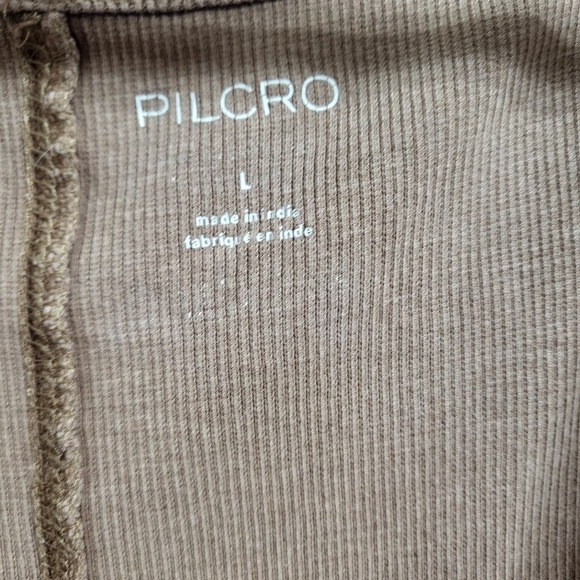 Anthropologie Pilcro Ruched Square-Neck Tank Blouse Top - Picture 3 of 7